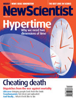 Cover of latest issue of New Scientist magazine